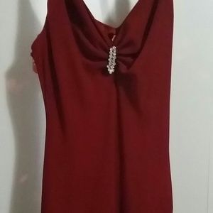 Cocktail party dress Christmas red holiday